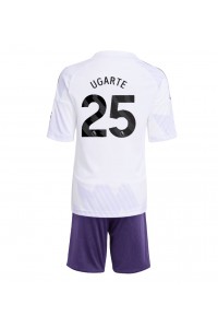 Manchester United Manuel Ugarte #25 Babytruitje Uit tenue Kind 2025-26 Korte Mouw (+ Korte broeken)